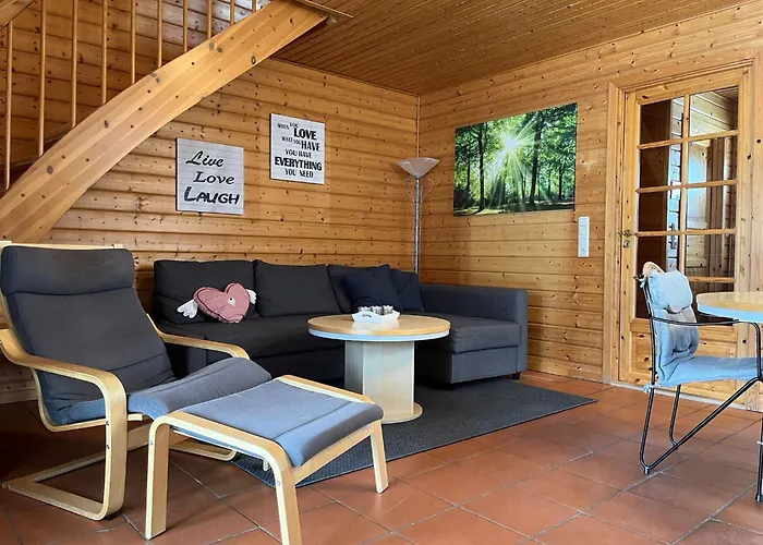 別荘 Holzferienhaeuser Im Naturerlebnisdorf Blauvogel