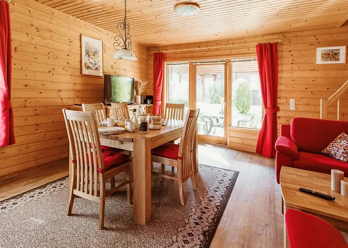 別荘 Holzferienhaeuser Im Naturerlebnisdorf Blauvogel *